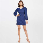 Women Textured Shift Dress