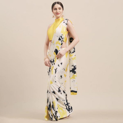 Satin Printed Saree