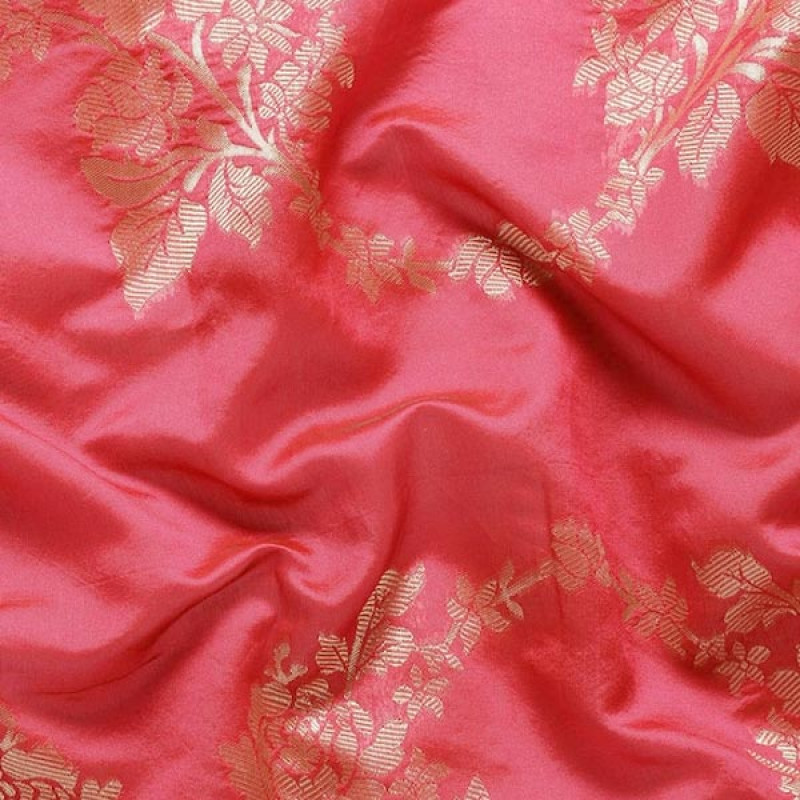 Pink Woven Design Pure Silk Banarasi Saree